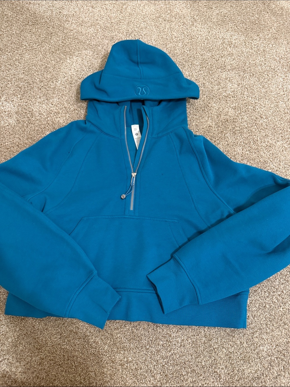 lululemon athletica Men's Teal Zip Hoodie Sweater